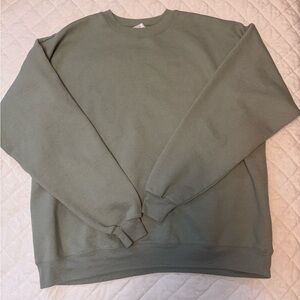 Hanes Men's Olive Crewneck Sweater